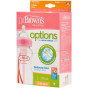 Lot de 2 biberons Options - col large - 270 ml - Rose 