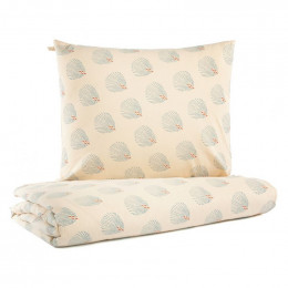 Bedset Himalaya 1-persoons - Blue gatsby & Cream