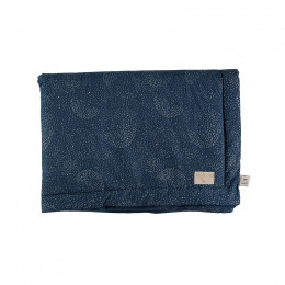Dekentje Laponia - Gold bubble & Night blue
