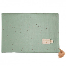 Zomerdekentje Treasure - Toffee sweet dots & Eden green