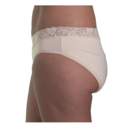 Bruine Menstruatie Slip met Kant - 4 Beschermlagen