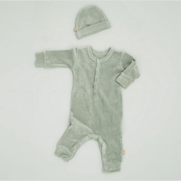 Mutsje velours Forest green