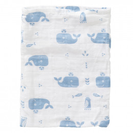 Set van 3 washandjes - whale blue fog