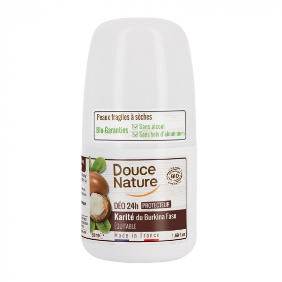 Déodorant Bio - Protecteur 24 h - Karité - Roller 50 ml Déodorant Bio - Protecteur 24 h - Karité - Roller 50 ml