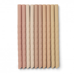 Timoti rietjes - 10 pack - Dark rose multi mix