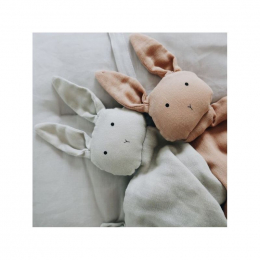 Agnete knuffeldoekje - Rabbit rose