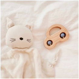 Agnete knuffeldoekje - Cat beige beauty