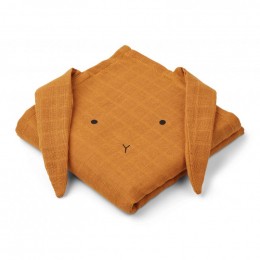 Set van 2 Hannah tetradoeken Rabbit mustard - 70 x 70 cm