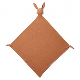Robbie knuffeldoek - Rabbit terracotta