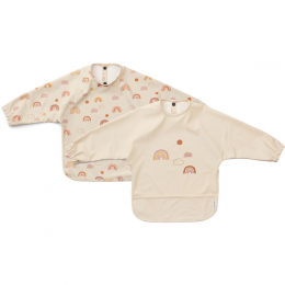Merle slabjes met mouwen - 2 pack - Rainbow love sandy