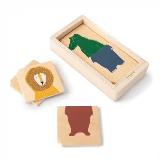 Houten combo dierenpuzzel Houten combo dierenpuzzel
