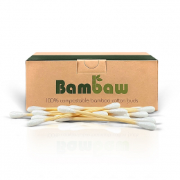 Composteerbare wattenstaafjes - Katoen & bamboe - 200 stuks