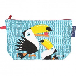 Trousse à soufflets en coton Bio - Toucans