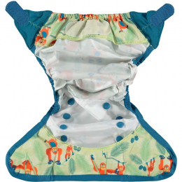 Culotte de protection pour couches lavables - Taille unique velcro - Orang Outan