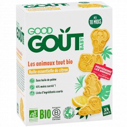 Bio dierenkoekjes - Essentiële citroenolie - 80 g - Vanaf 10 maanden