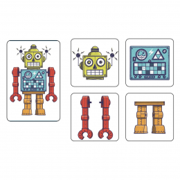 Speelkaarten - Mémo Robots