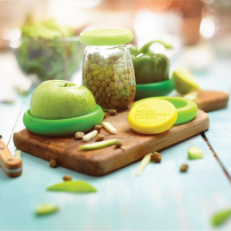 Couvercles réutilisables pour fruits et légumes - Silicone - 5 pièces