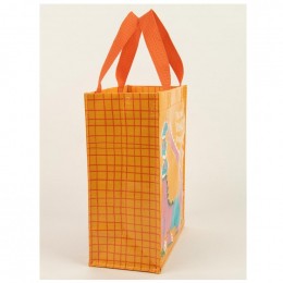 Kleine shopperbag van gerecycleerd materiaal - Taking donut donations