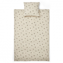 Ingeborg ledikant bedset - Peach & sea shell mix