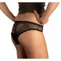 Culotte menstruelle en dentelle noire Agathe - Flux moyen