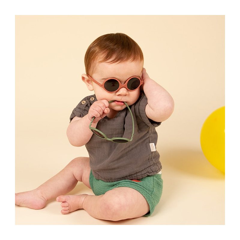 Menda City automaat zwaarlijvigheid KI ET LA - Diabola zonnebril voor baby's 0-1 jaar - Terracotta - Sebio