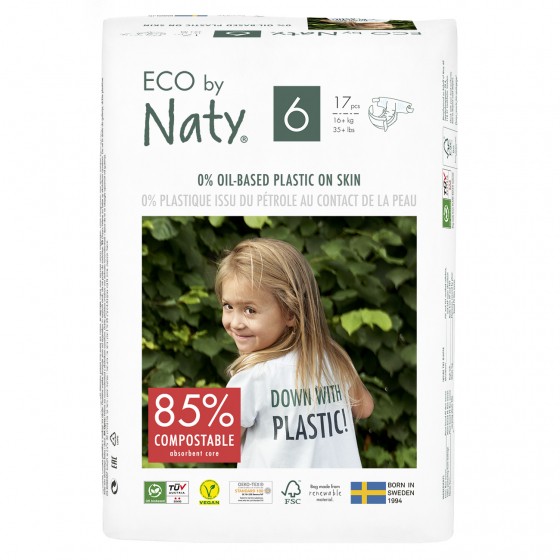 Eco luiers - Maat 6 16+kg - 17 stuks Eco luiers - Maat 6 16+kg - 17 stuks