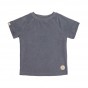 T-shirt in terry badstof - Anthracite