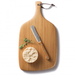 Snijplank met handvat, in bamboe 35 x 27 cm