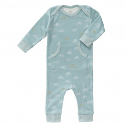 Pyjama uit biokatoen - Rainbow ether blue