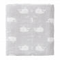 Set van 2 (inbaker)doeken - Whale dawn grey (120x120)