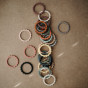 Set van 3 bijtringen Flower bracelet - Clay, Dried Thyme & Sunshine